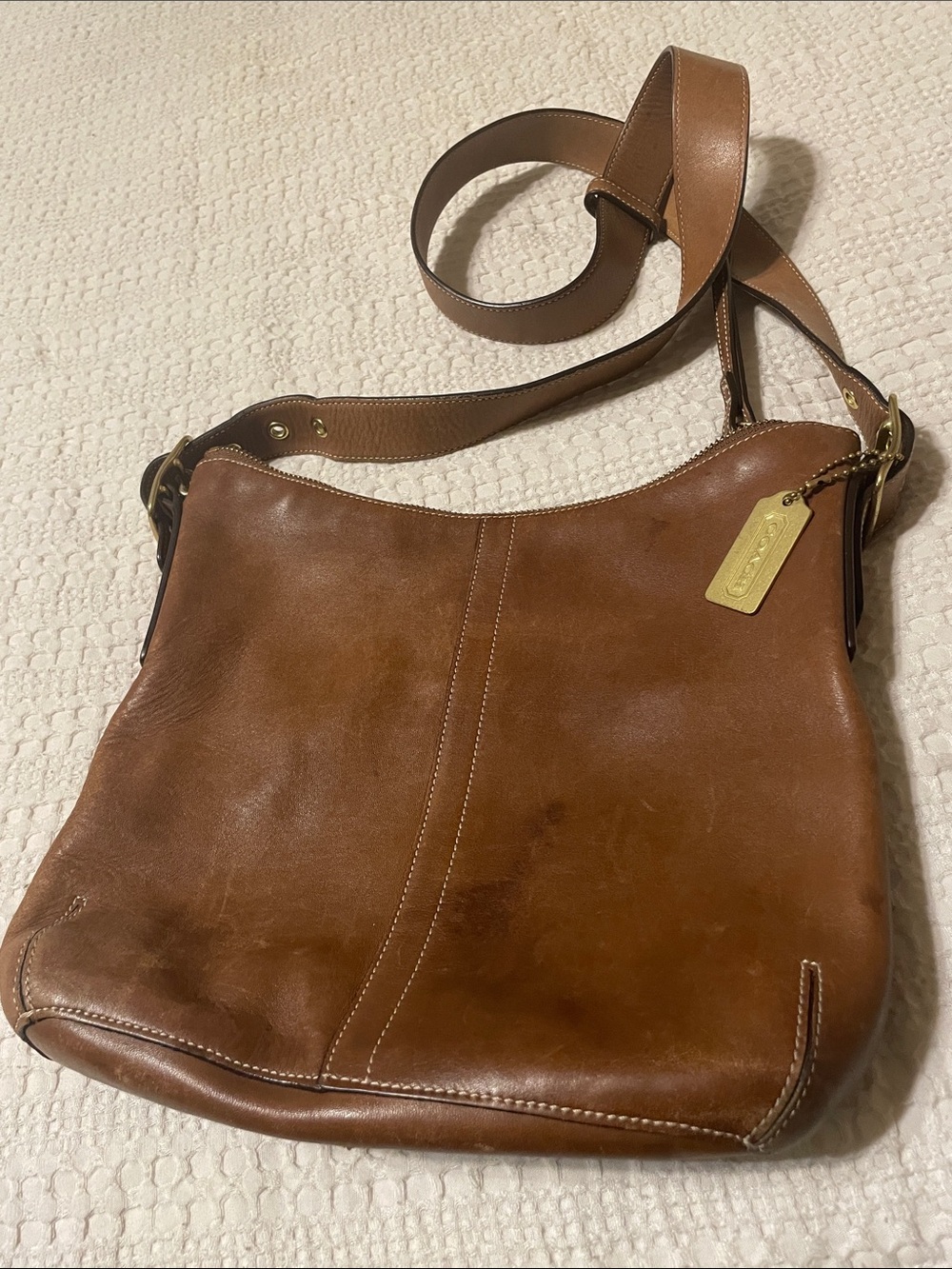 Coach Brown Leather Hobo Shoulder Bag - Picture 2 of 6